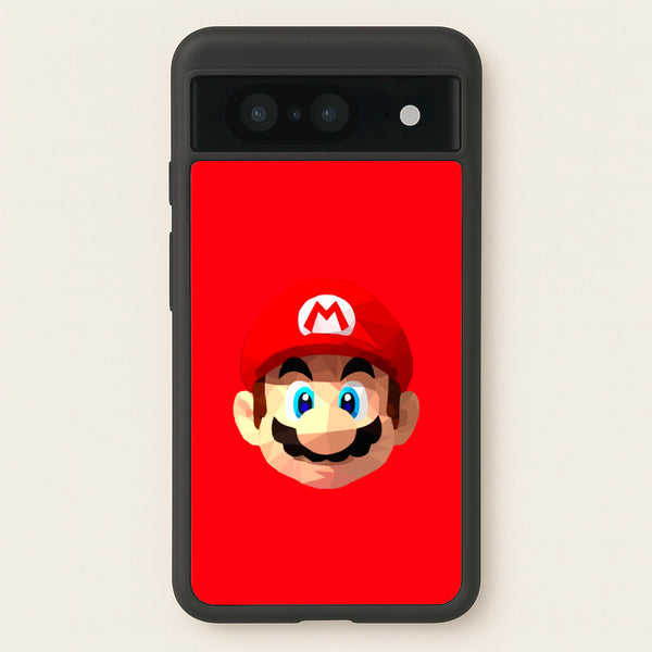 Mario Face - Mario - Mario Phone Case for Google Pixel 8