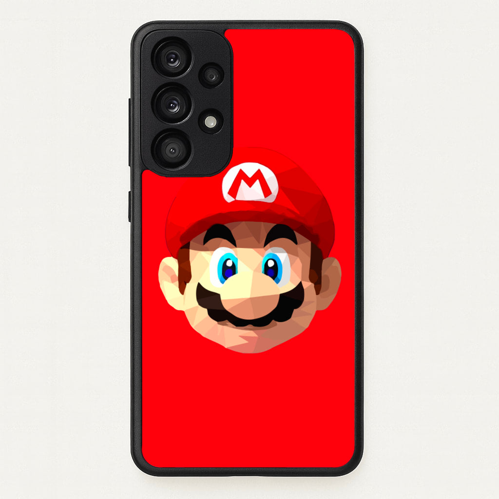 Mario Face - Mario - Mario Phone Case for Galaxy A53