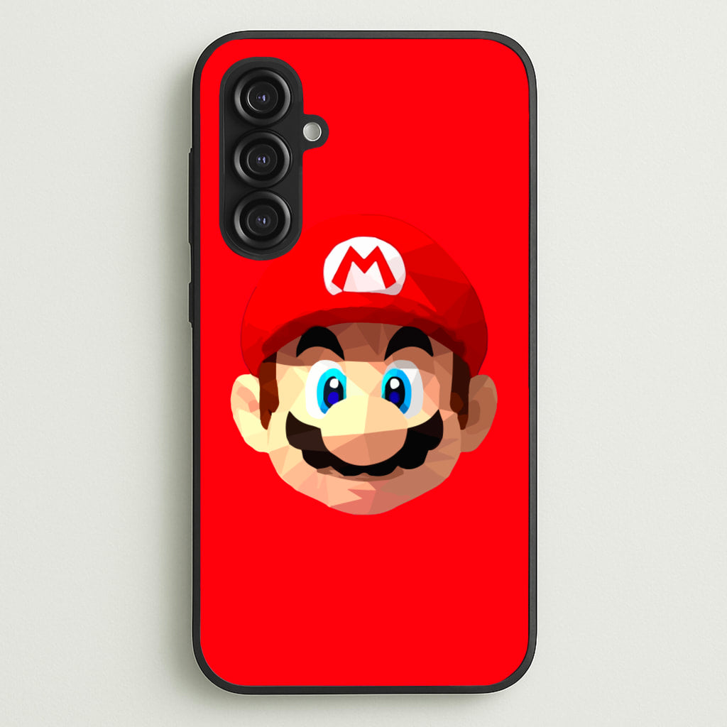 Mario Face - Mario - Mario Phone Case for Galaxy S23FE