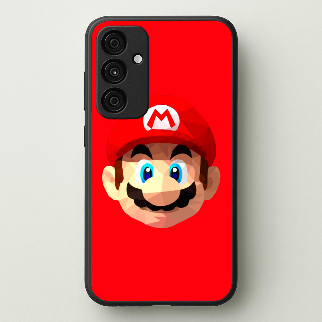 Mario Face - Mario - Mario Phone Case for Galaxy A55