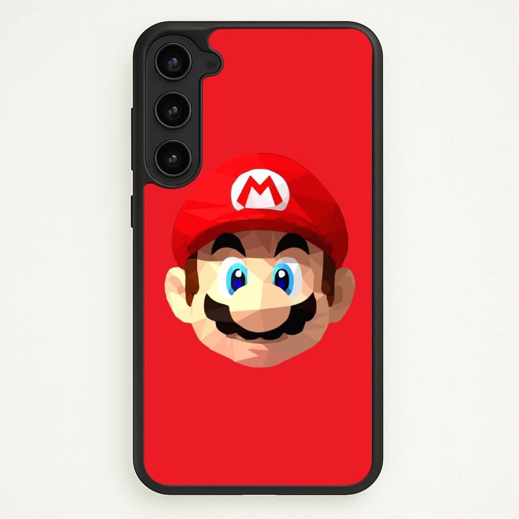Mario Face - Mario - Mario Phone Case for Galaxy S23 Plus