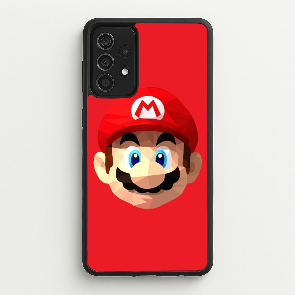 Mario Face - Mario - Mario Phone Case for Galaxy A52 / A52s