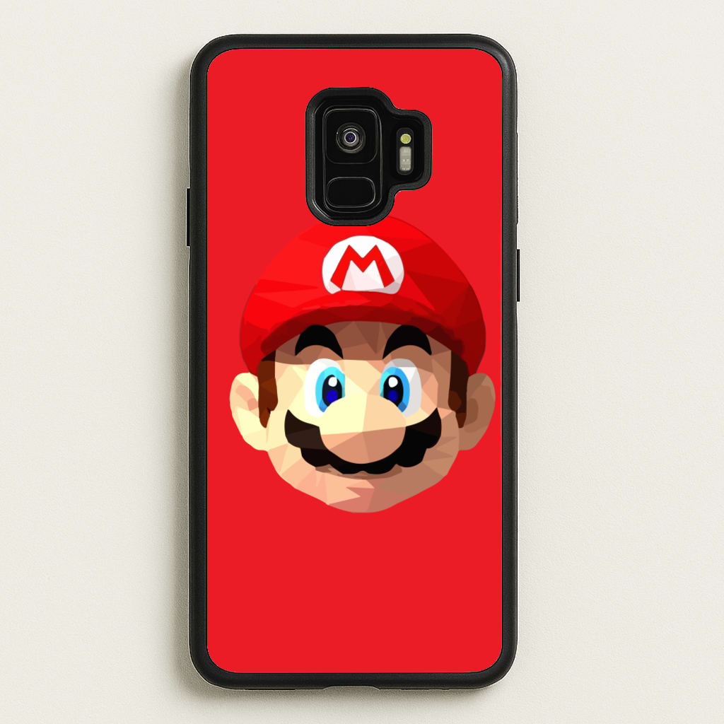 Mario Face - Mario - Mario Phone Case for Galaxy S9