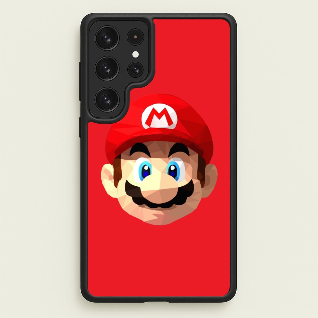 Mario Face - Mario - Mario Phone Case for Galaxy S23 Ultra