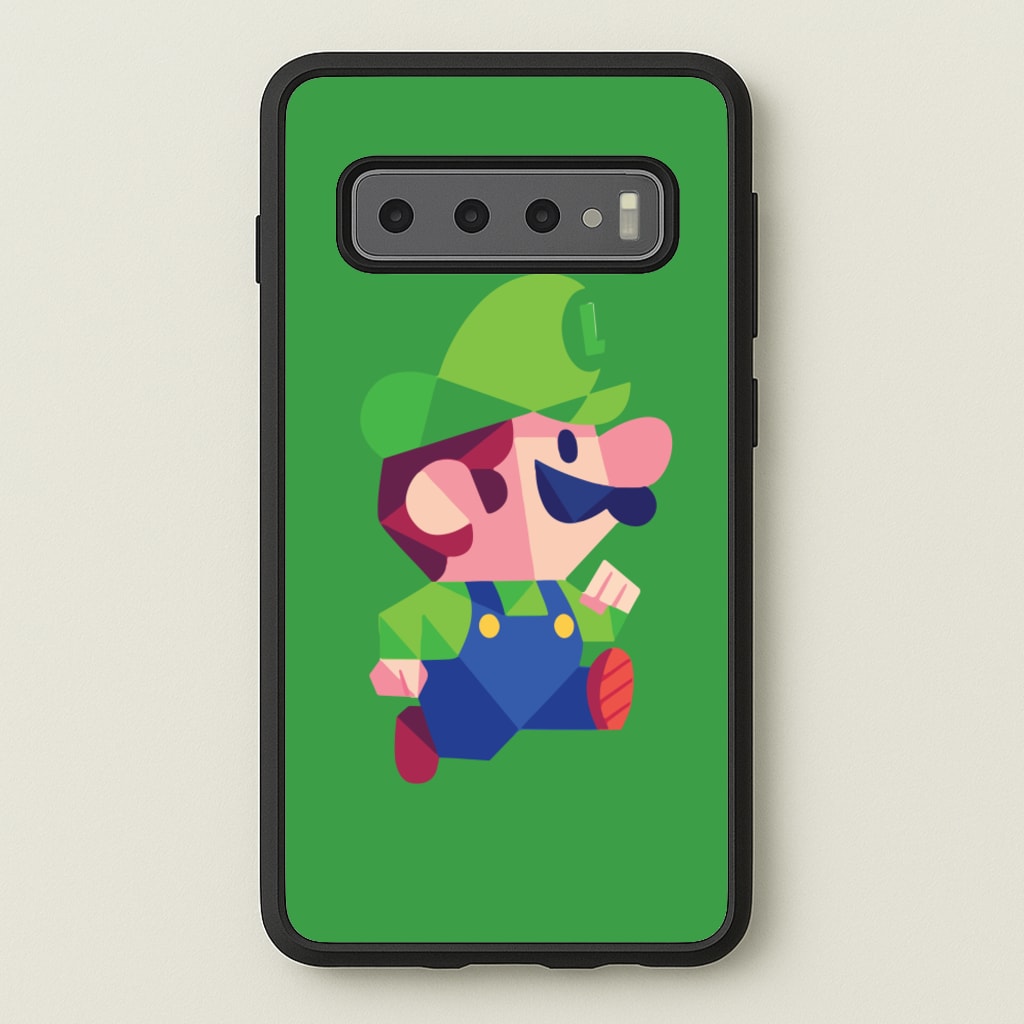 Running Luigi - Mario - Mario Phone Case for Galaxy S10