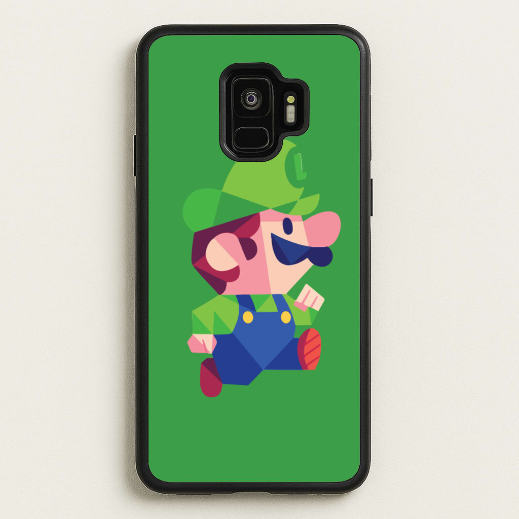 Running Luigi - Mario - Mario Phone Case for Galaxy S9