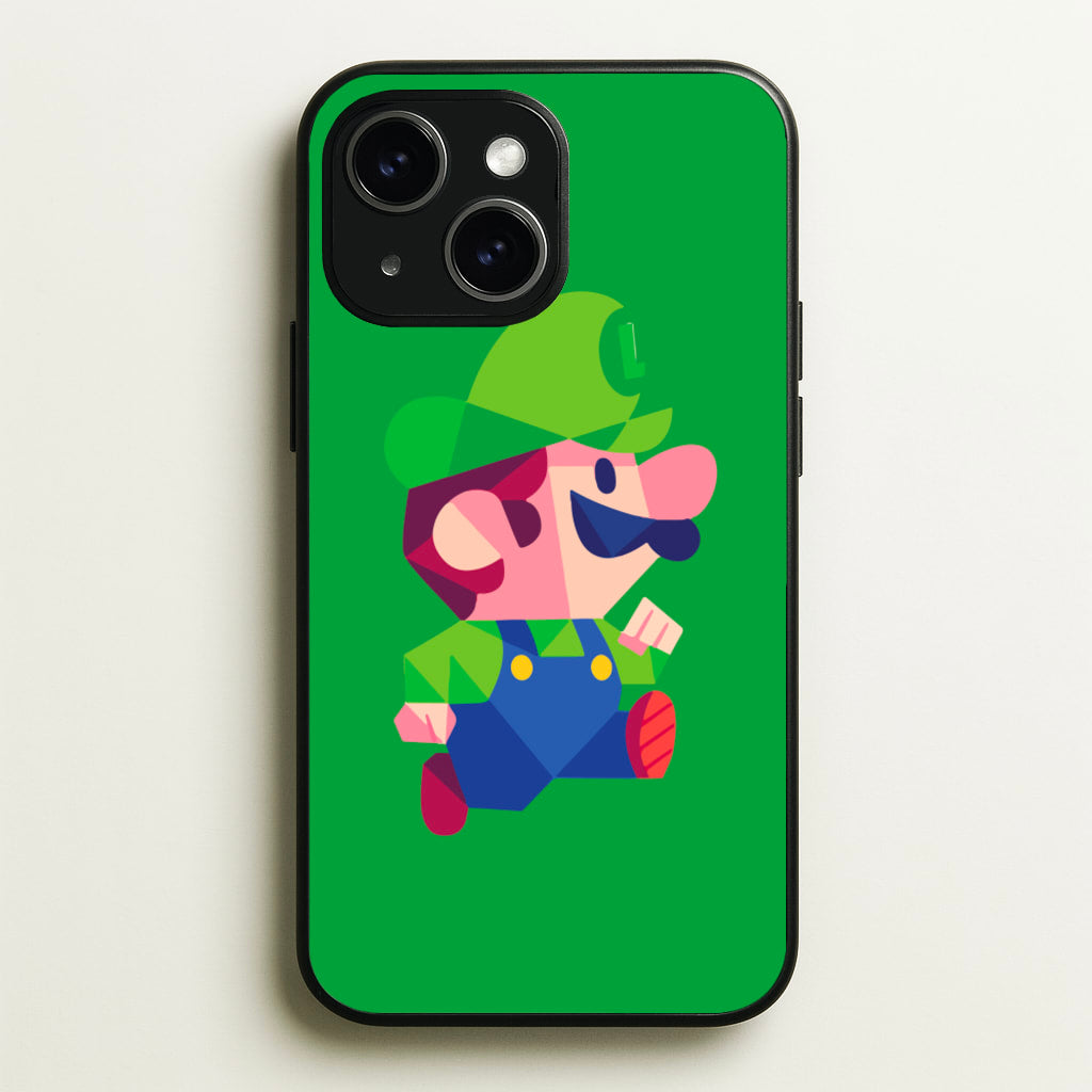 Running Luigi - Mario - Mario Phone Case for iPhone 15