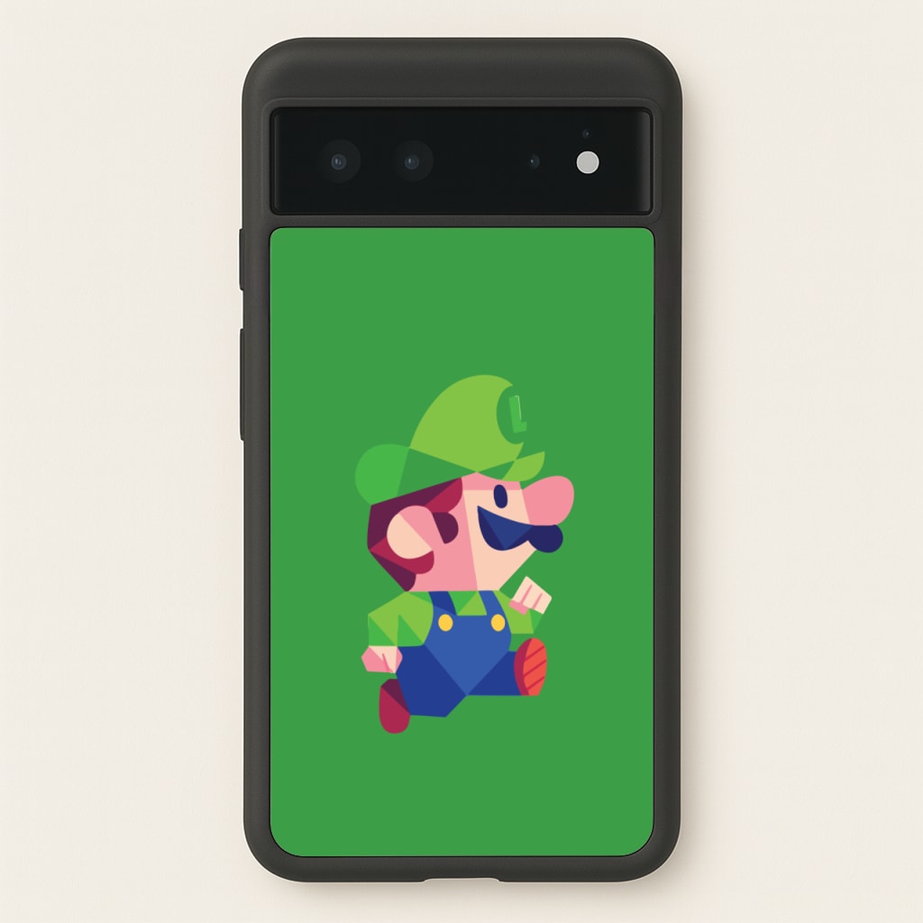 Running Luigi - Mario - Mario Phone Case for Google Pixel 6