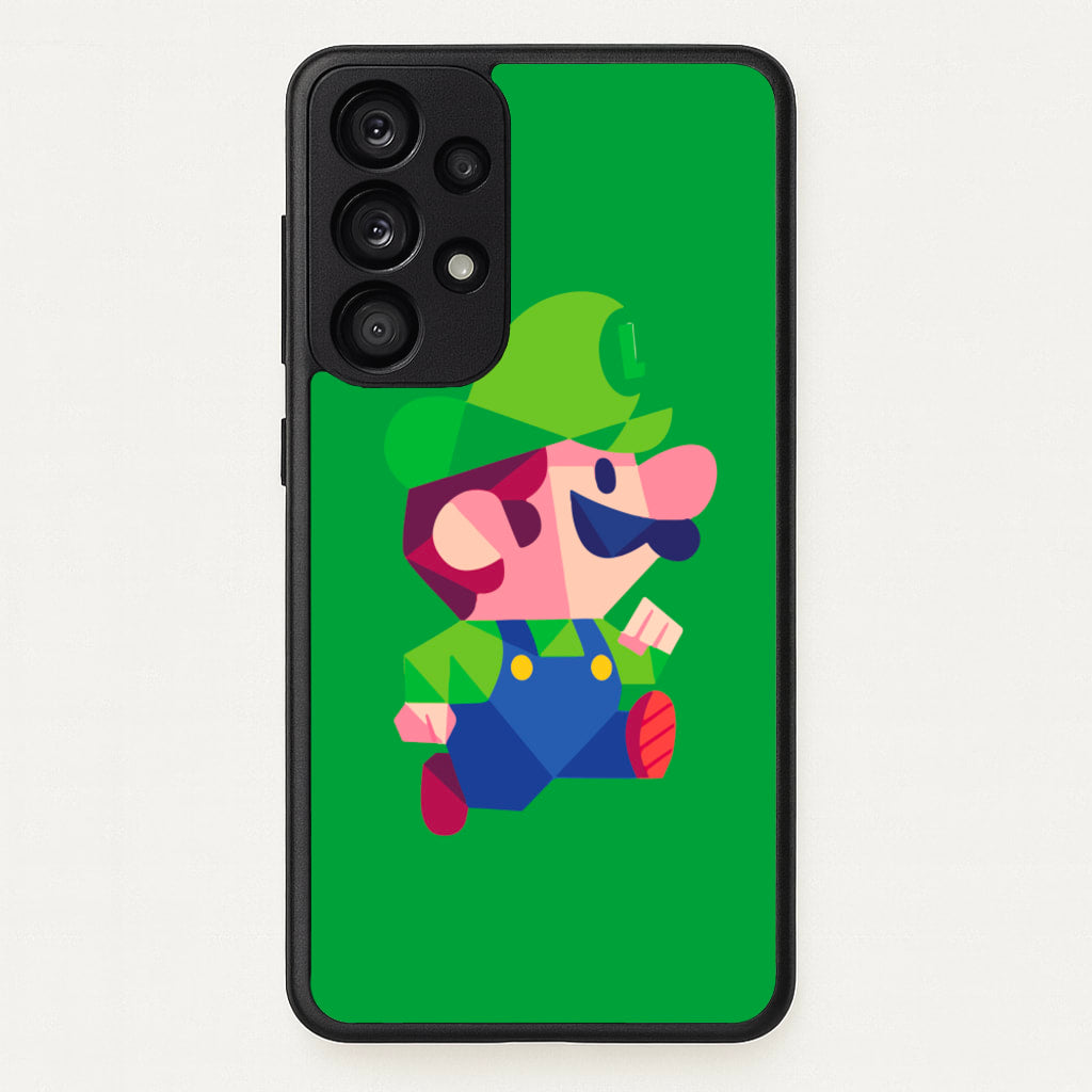 Running Luigi - Mario - Mario Phone Case for Galaxy A53