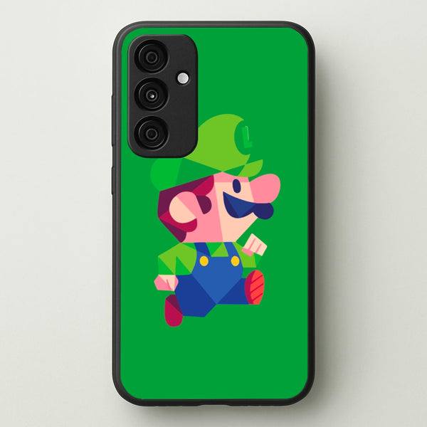 Running Luigi - Mario - Mario Phone Case for Galaxy A35