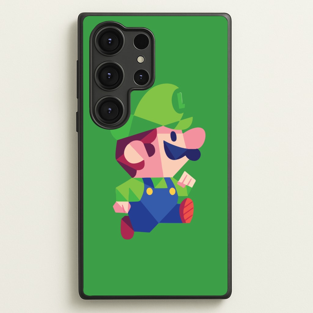 Running Luigi - Mario - Mario Phone Case for Galaxy S25 Ultra