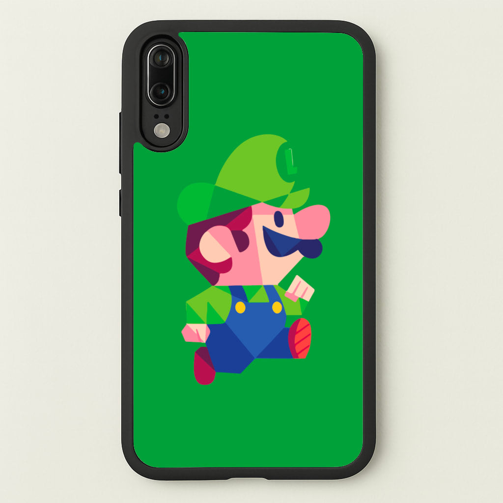 Running Luigi - Mario - Mario Phone Case for Huawei P20