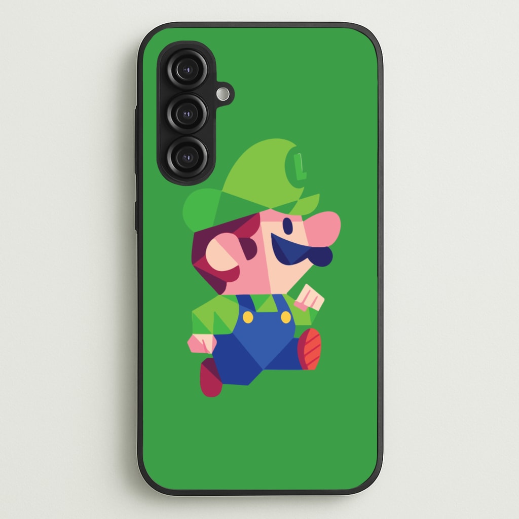 Running Luigi - Mario - Mario Phone Case for Galaxy S23FE