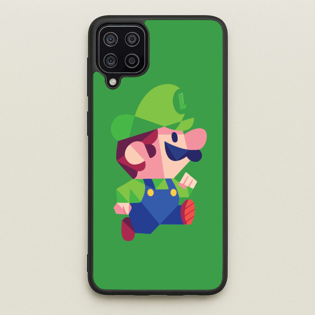 Running Luigi - Mario - Mario Phone Case for Galaxy A12