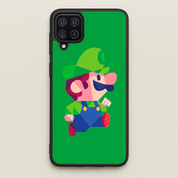 Running Luigi - Mario - Mario Phone Case for Galaxy A12