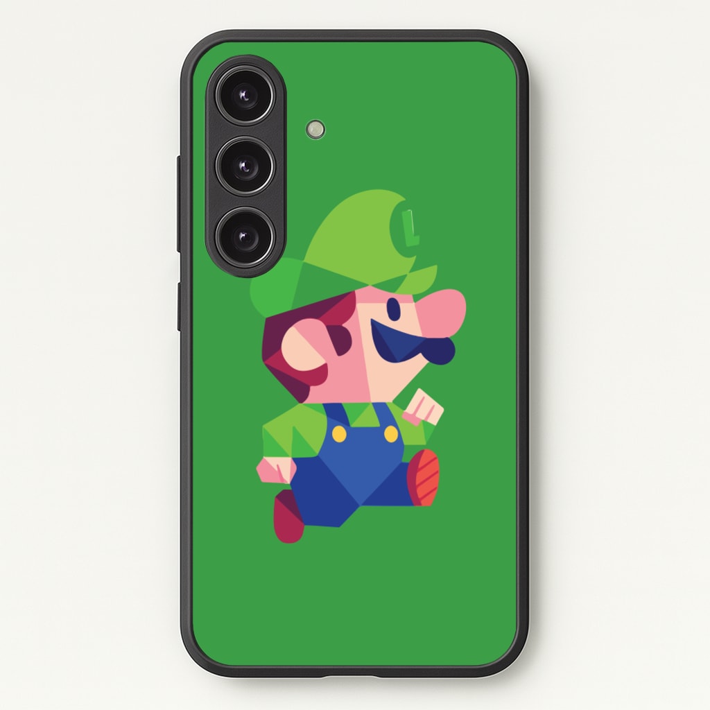 Running Luigi - Mario - Mario Phone Case for Galaxy S25