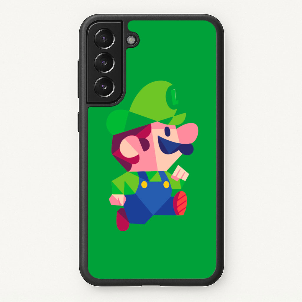 Running Luigi - Mario - Mario Phone Case for Galaxy S21 Plus