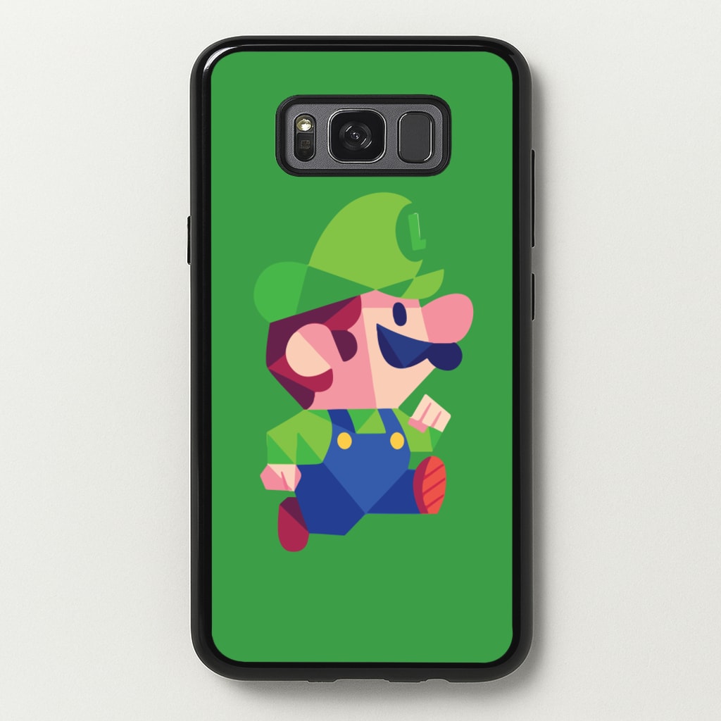 Running Luigi - Mario - Mario Phone Case for Galaxy S8 Plus