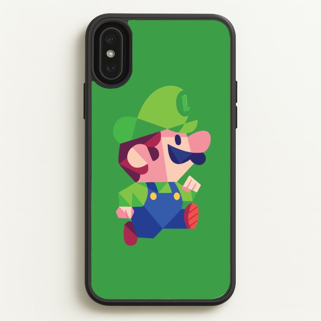 Running Luigi - Mario - Mario Phone Case for iPhone XS Max