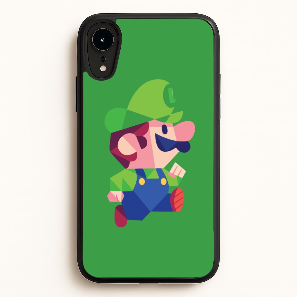 Running Luigi - Mario - Mario Phone Case for iPhone XR