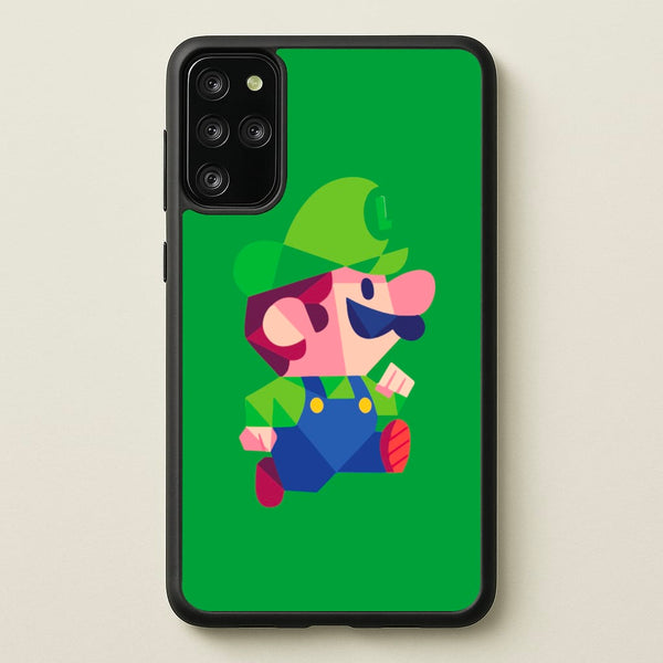 Running Luigi - Mario - Mario Phone Case for Galaxy S20 Plus