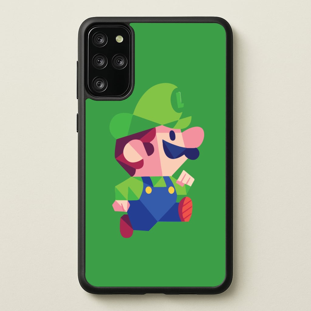 Running Luigi - Mario - Mario Phone Case for Galaxy S20 Plus