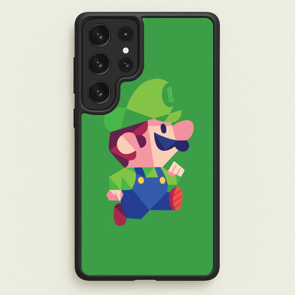 Running Luigi - Mario - Mario Phone Case for Galaxy S23 Ultra