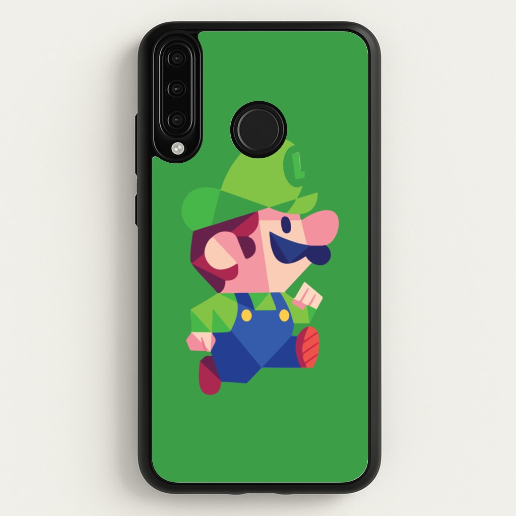Running Luigi - Mario - Mario Phone Case for Huawei P30 Lite