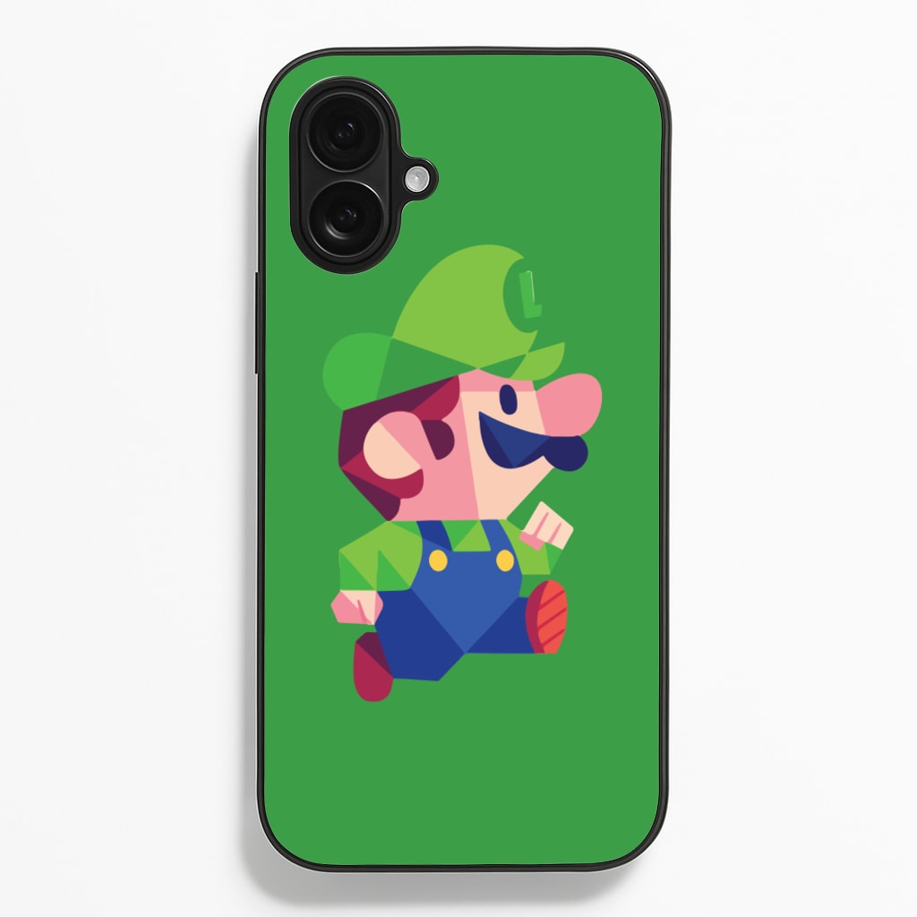 Running Luigi - Mario - Mario Phone Case for iPhone 16 Plus