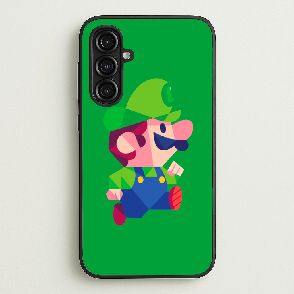 Running Luigi - Mario - Mario Phone Case for Galaxy A16