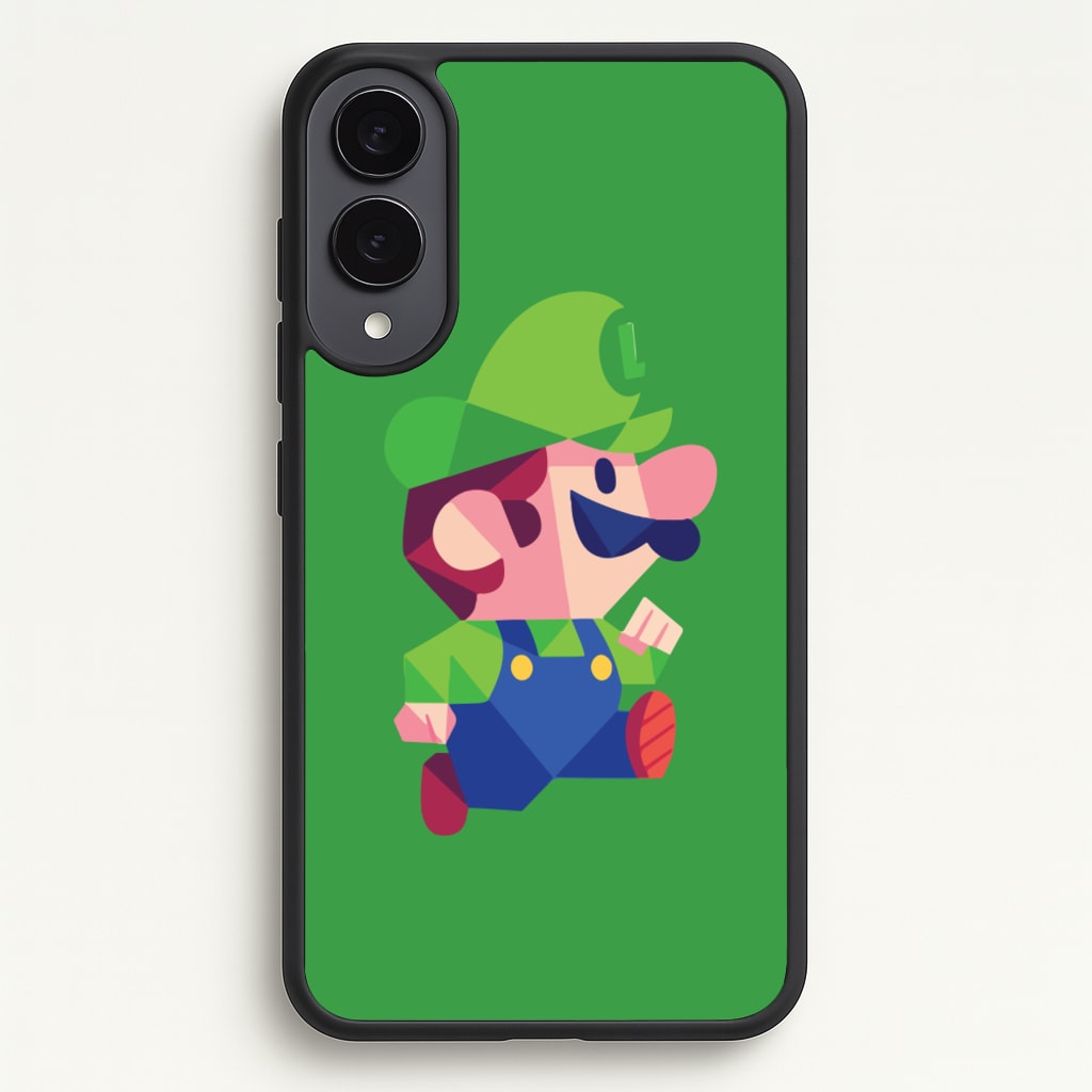 Running Luigi - Mario - Mario Phone Case for Galaxy S25 Edge
