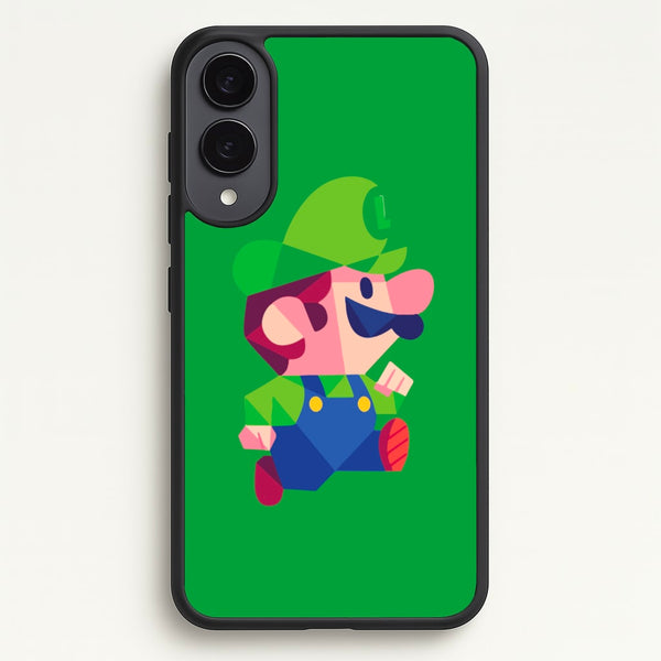 Running Luigi - Mario - Mario Phone Case for Galaxy S25 Edge