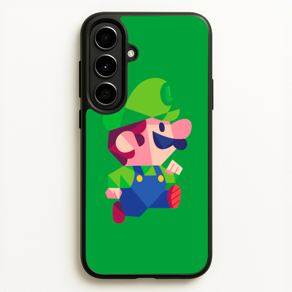 Running Luigi - Mario - Mario Phone Case for Galaxy A56