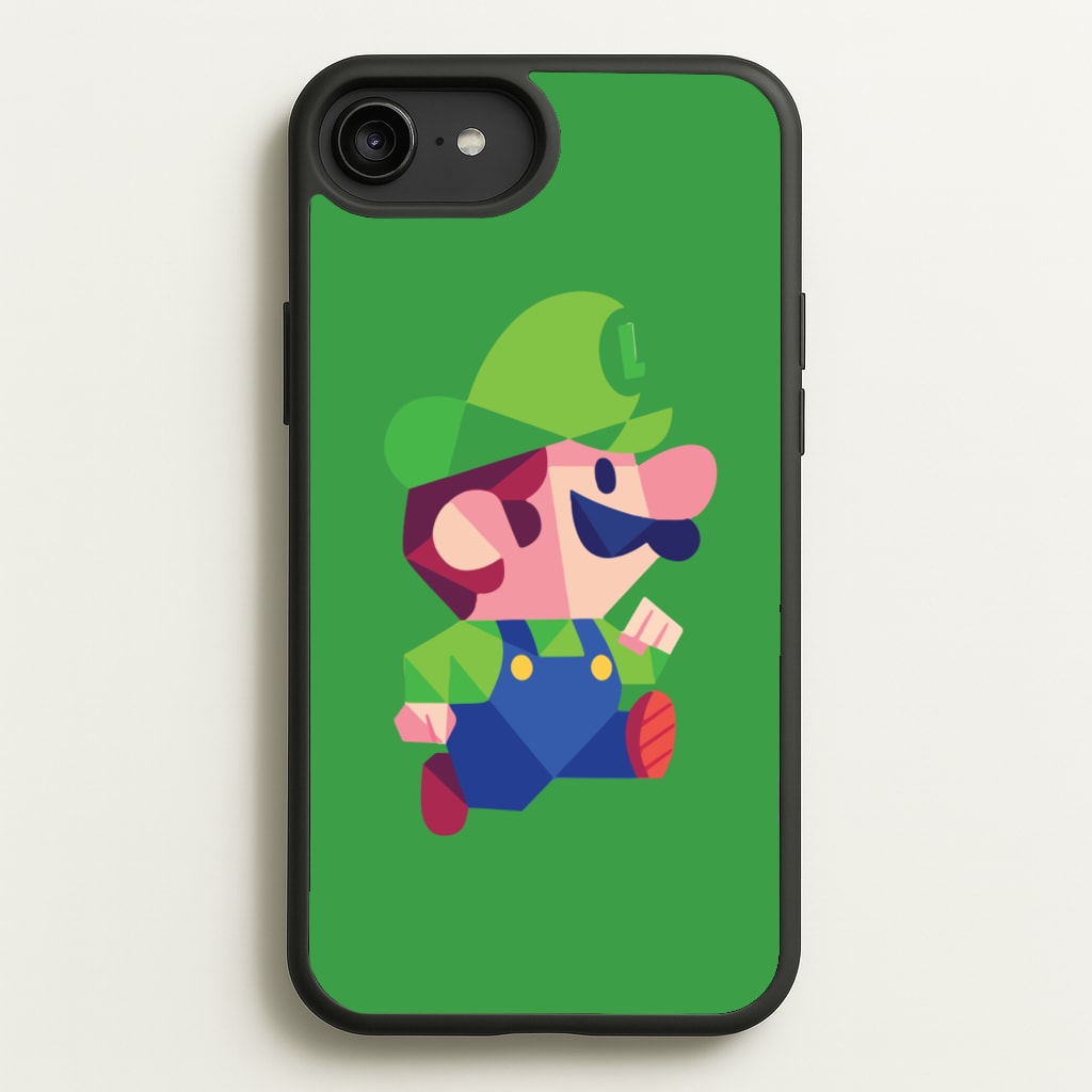 Running Luigi - Mario - Mario Phone Case for iPhone 6 Plus / 7 Plus / 8 Plus