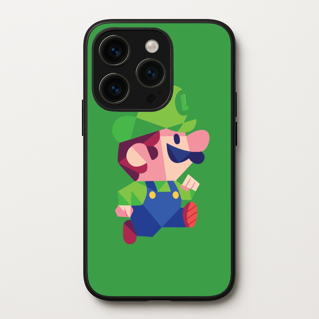 Running Luigi - Mario - Mario Phone Case for iPhone 15 Pro