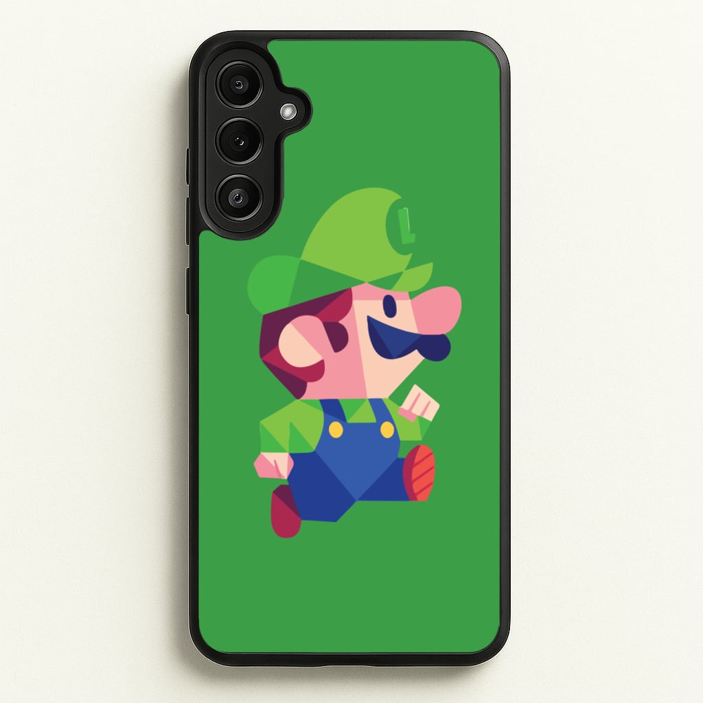 Running Luigi - Mario - Mario Phone Case for Galaxy A36