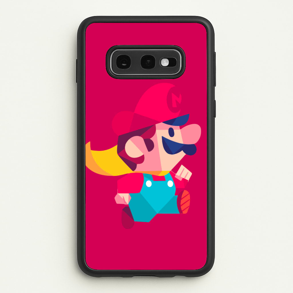 Running Mario - Mario - Mario Phone Case for Galaxy S10e