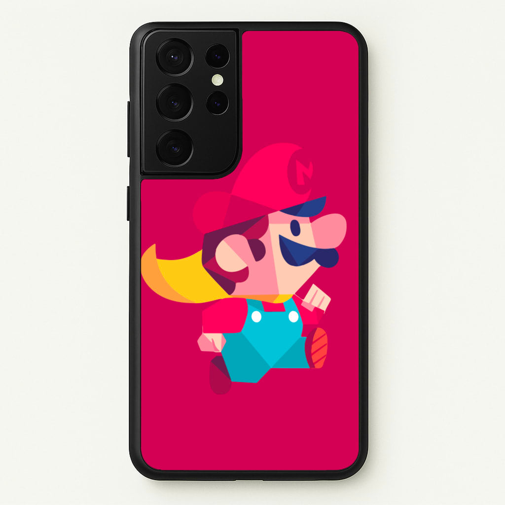 Running Mario - Mario - Mario Phone Case for Galaxy S21 Ultra