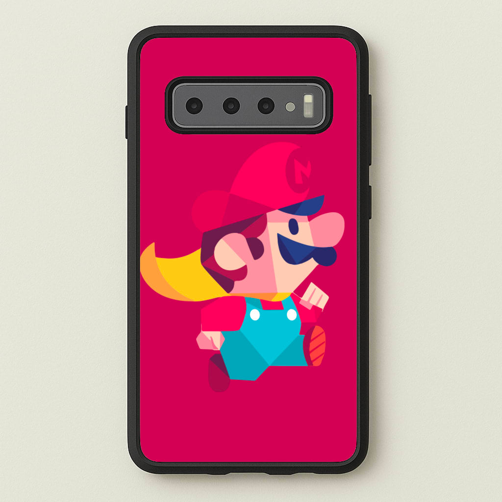 Running Mario - Mario - Mario Phone Case for Galaxy S10 Plus