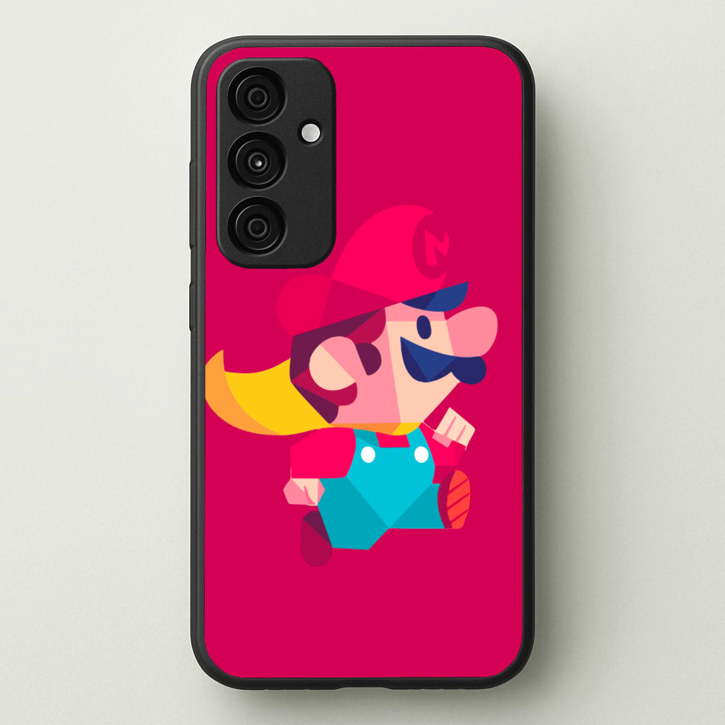 Running Mario - Mario - Mario Phone Case for Galaxy A55