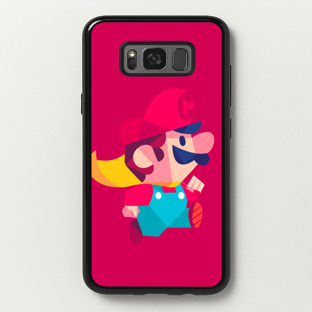 Running Mario - Mario - Mario Phone Case for Galaxy S8