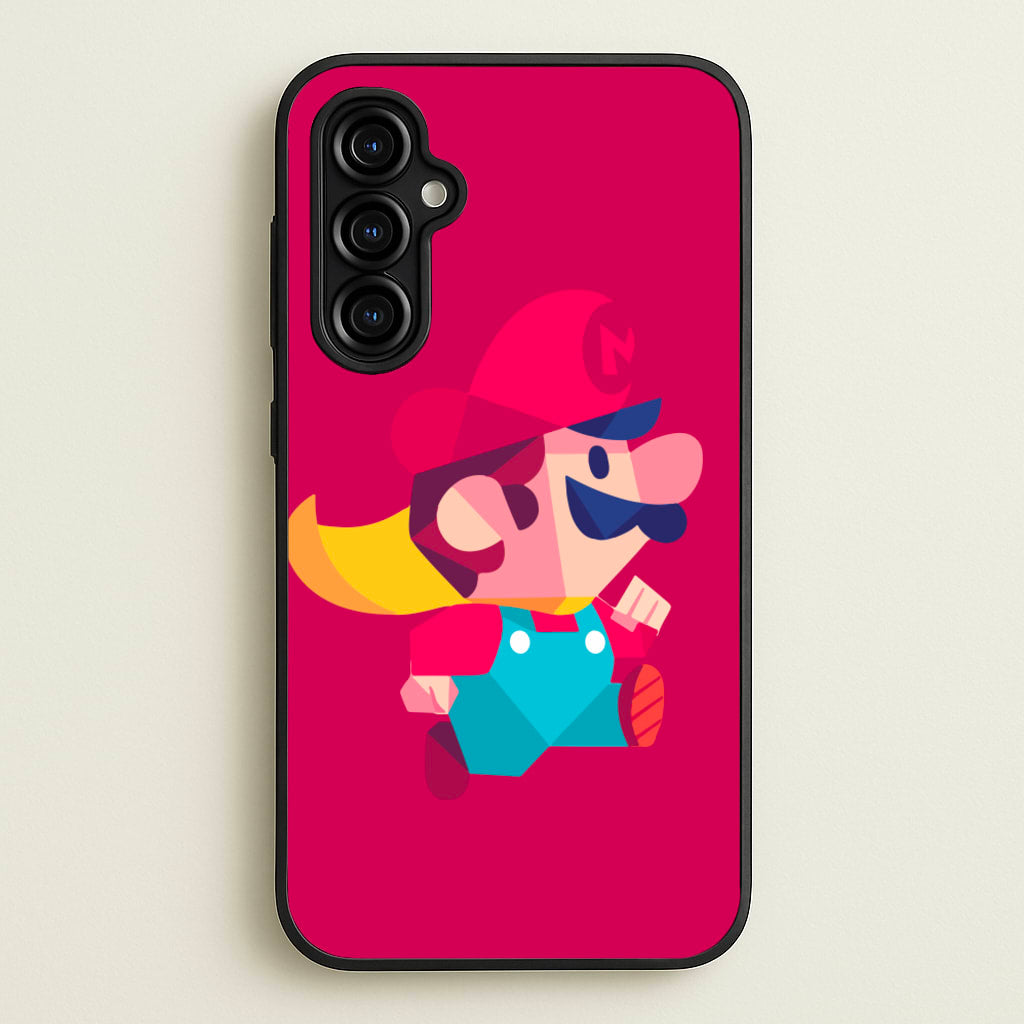 Running Mario - Mario - Mario Phone Case for Galaxy A54