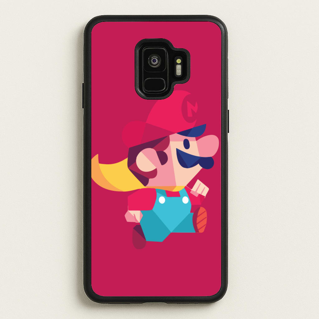 Running Mario - Mario - Mario Phone Case for Galaxy S9