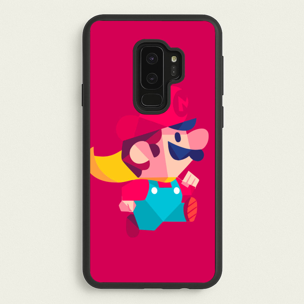 Running Mario - Mario - Mario Phone Case for Galaxy S9 Plus