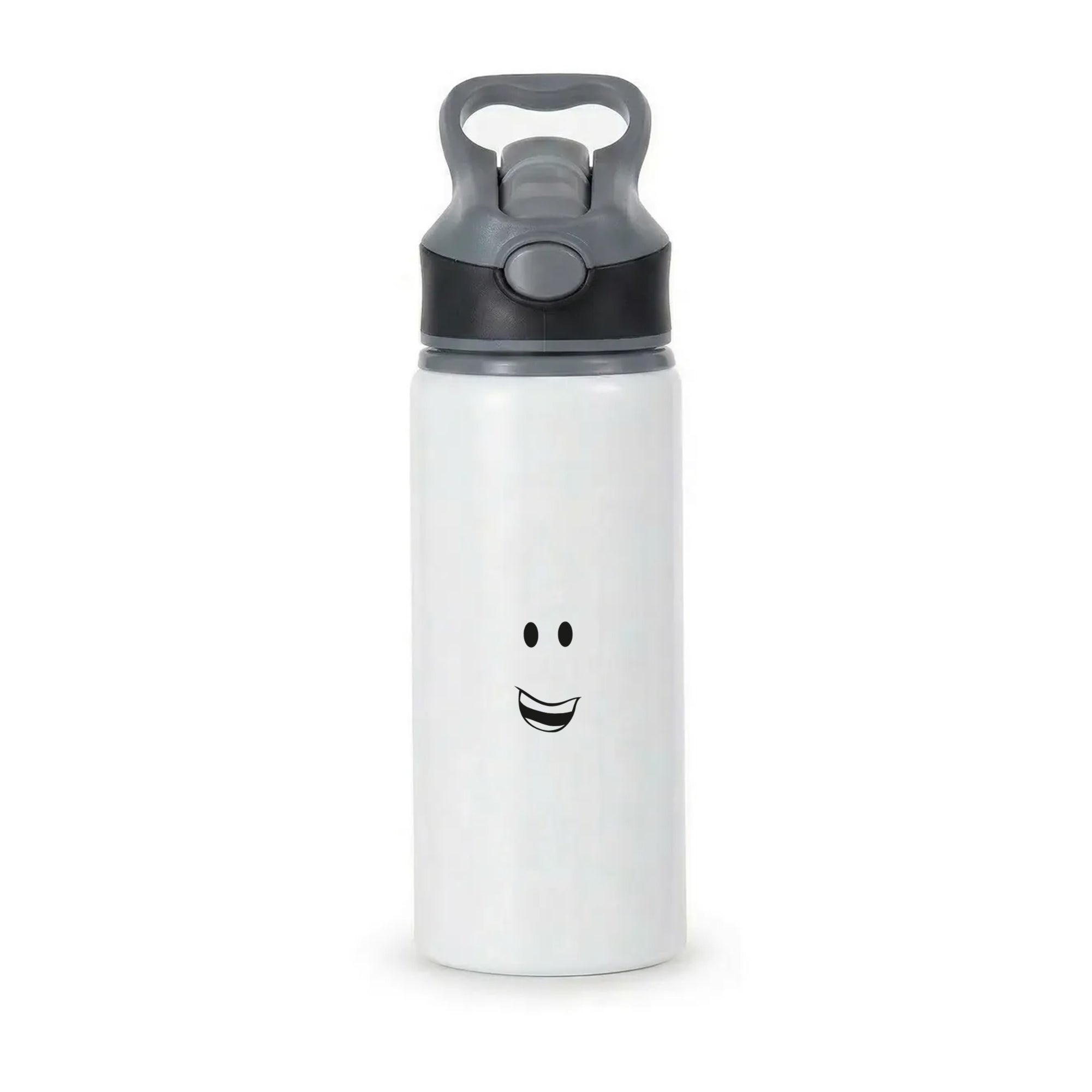 Yellow Face Active Water Bottle - Black