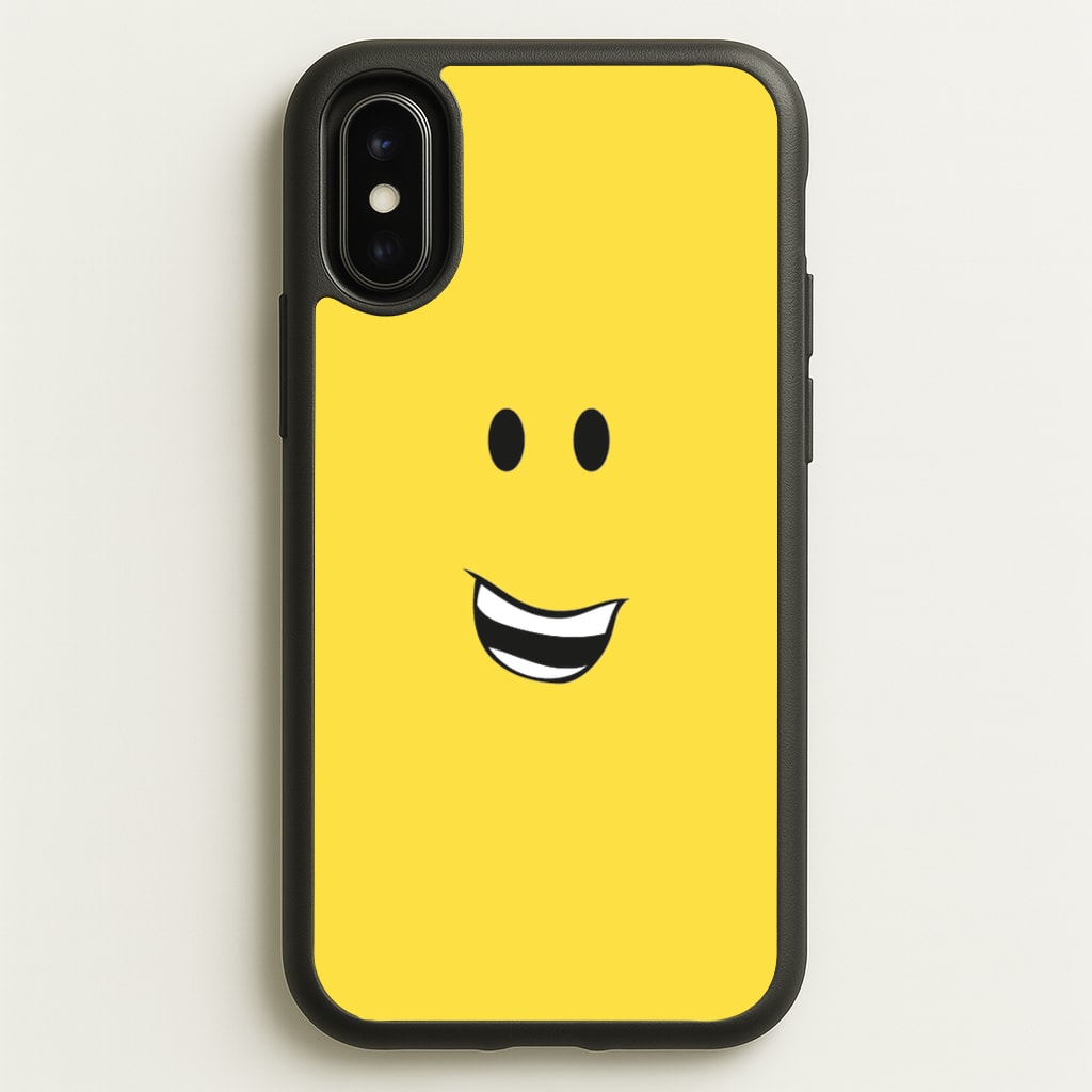 Yellow Face - Roblox Phone Case for iPhone X / XS