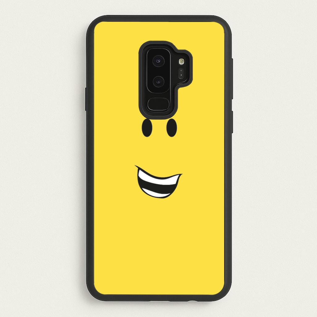 Yellow Face - Roblox Phone Case for Galaxy S9 Plus