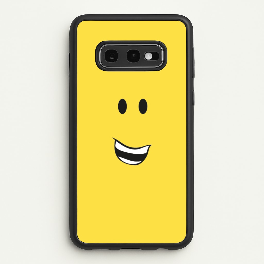 Yellow Face - Roblox Phone Case for Galaxy S10e
