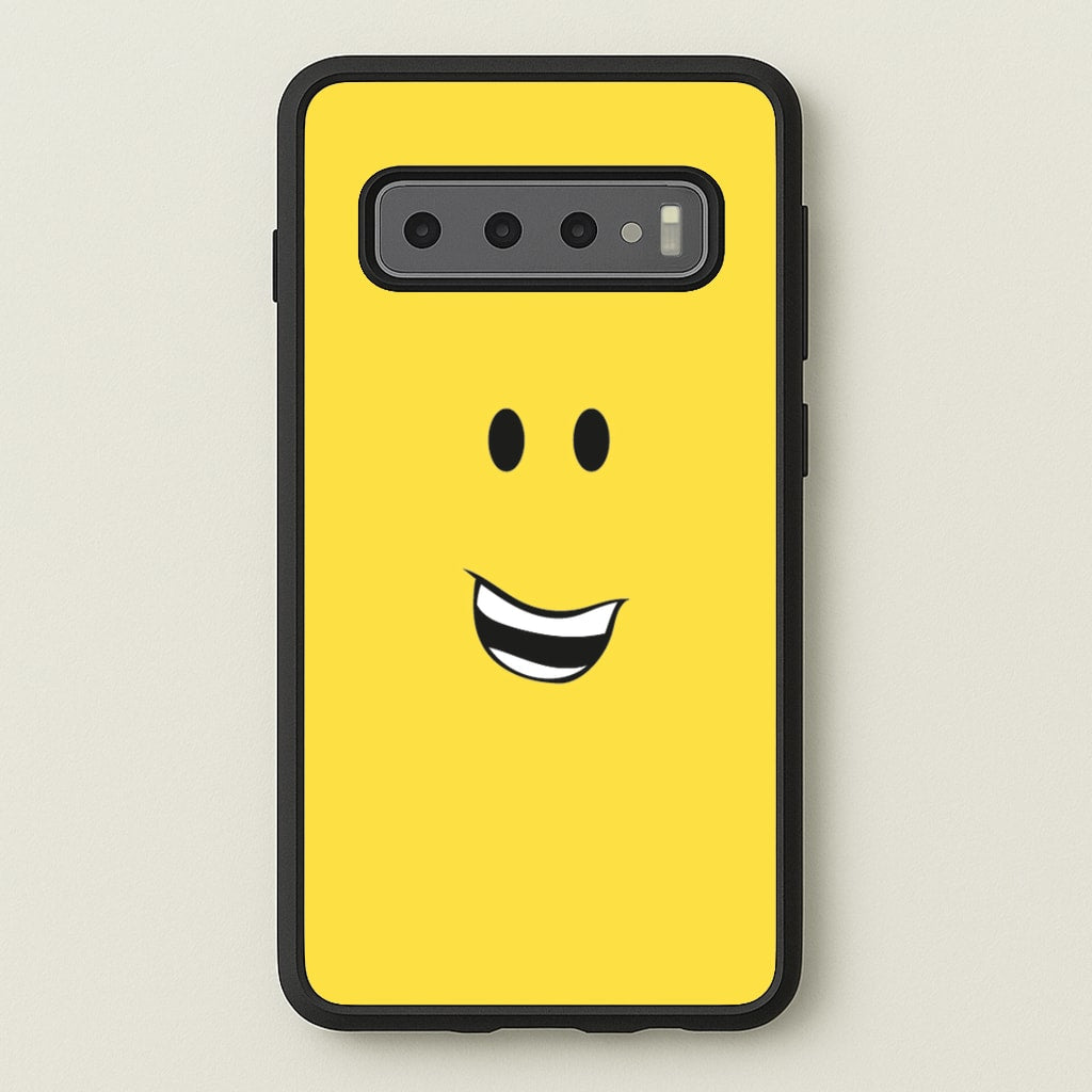 Yellow Face - Roblox Phone Case for Galaxy S10