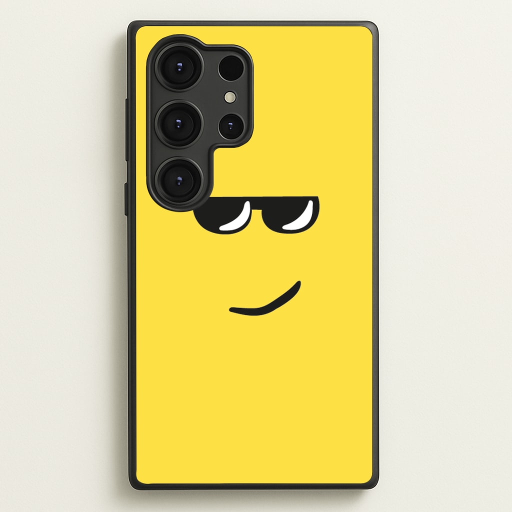 Yellow Face Shades - Roblox Phone Case for Galaxy S25 Ultra